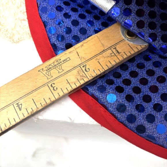 Uncle Sam 4th of July Stars & Stripes Sequin Top Hat NWT NOS - Picture 6 of 8